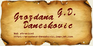 Grozdana Danesković vizit kartica